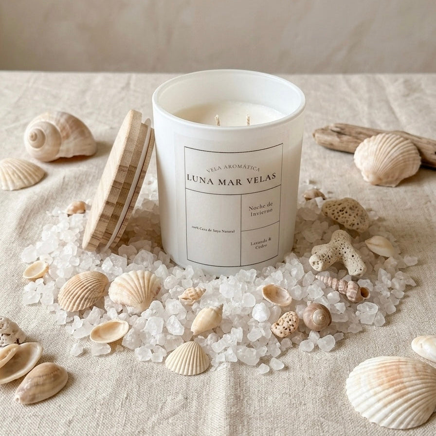 Vela aromática white - Noche de invierno