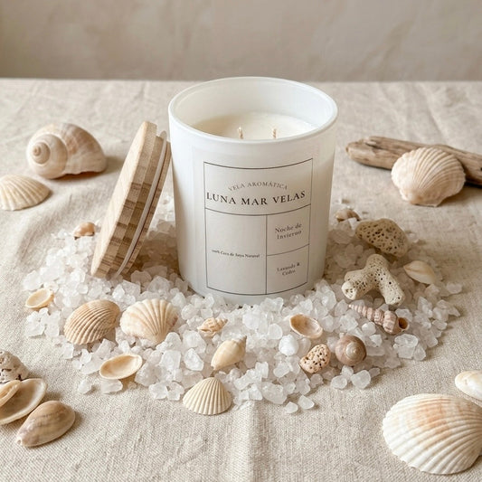 Vela aromática white - Noche de invierno