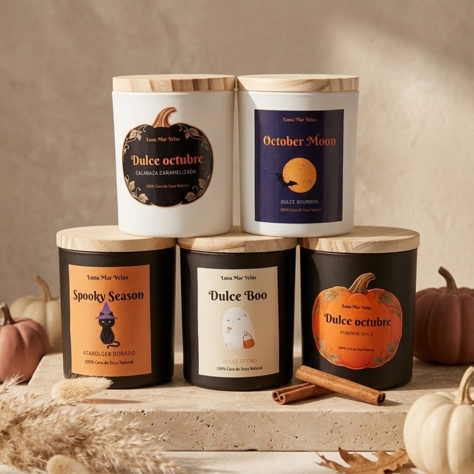 Velas mini  de Halloween