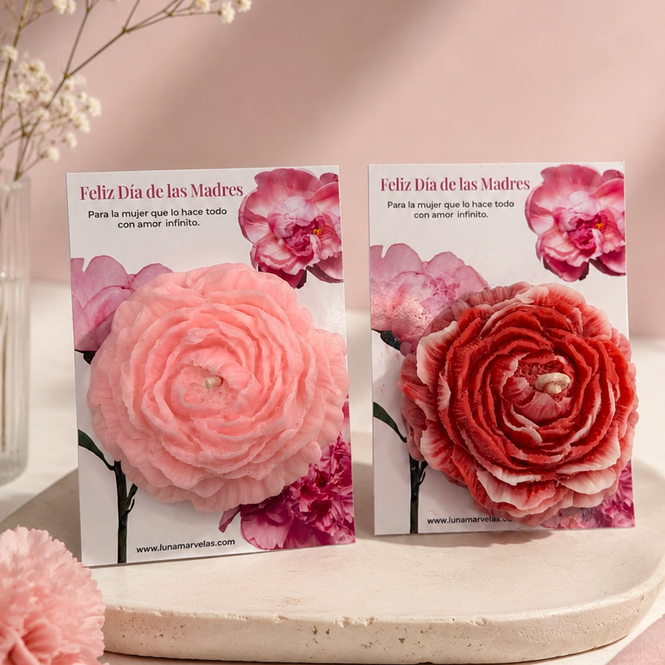 Tarjeta floral madres