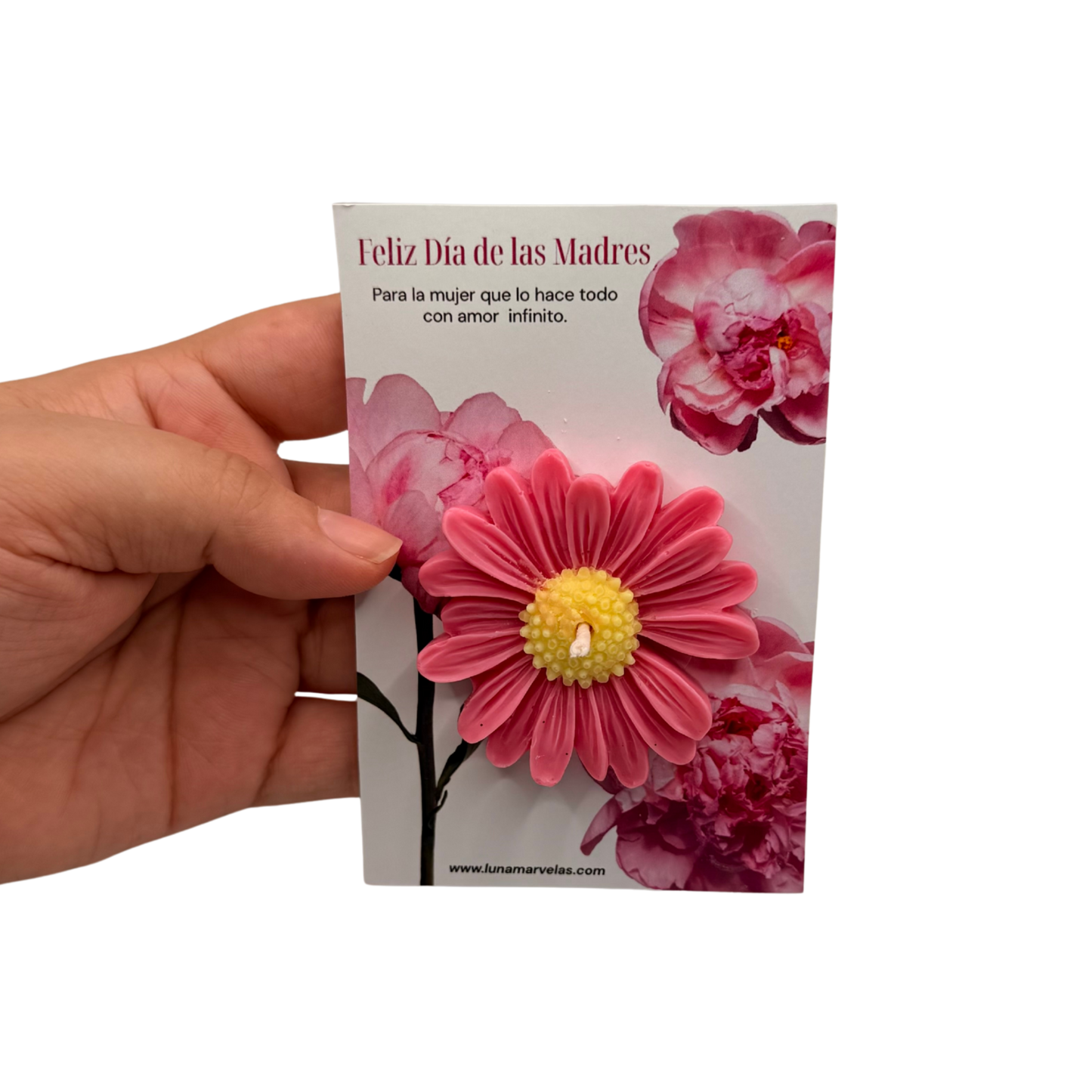 Tarjeta floral madres