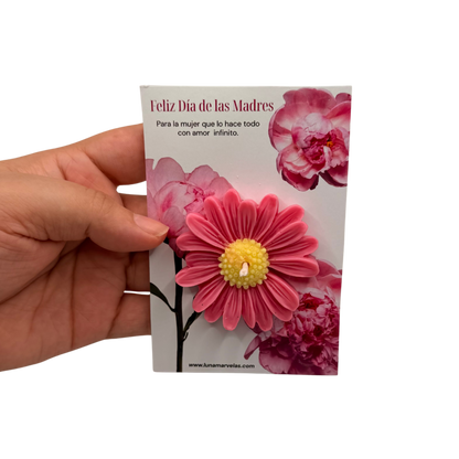 Tarjeta floral madres