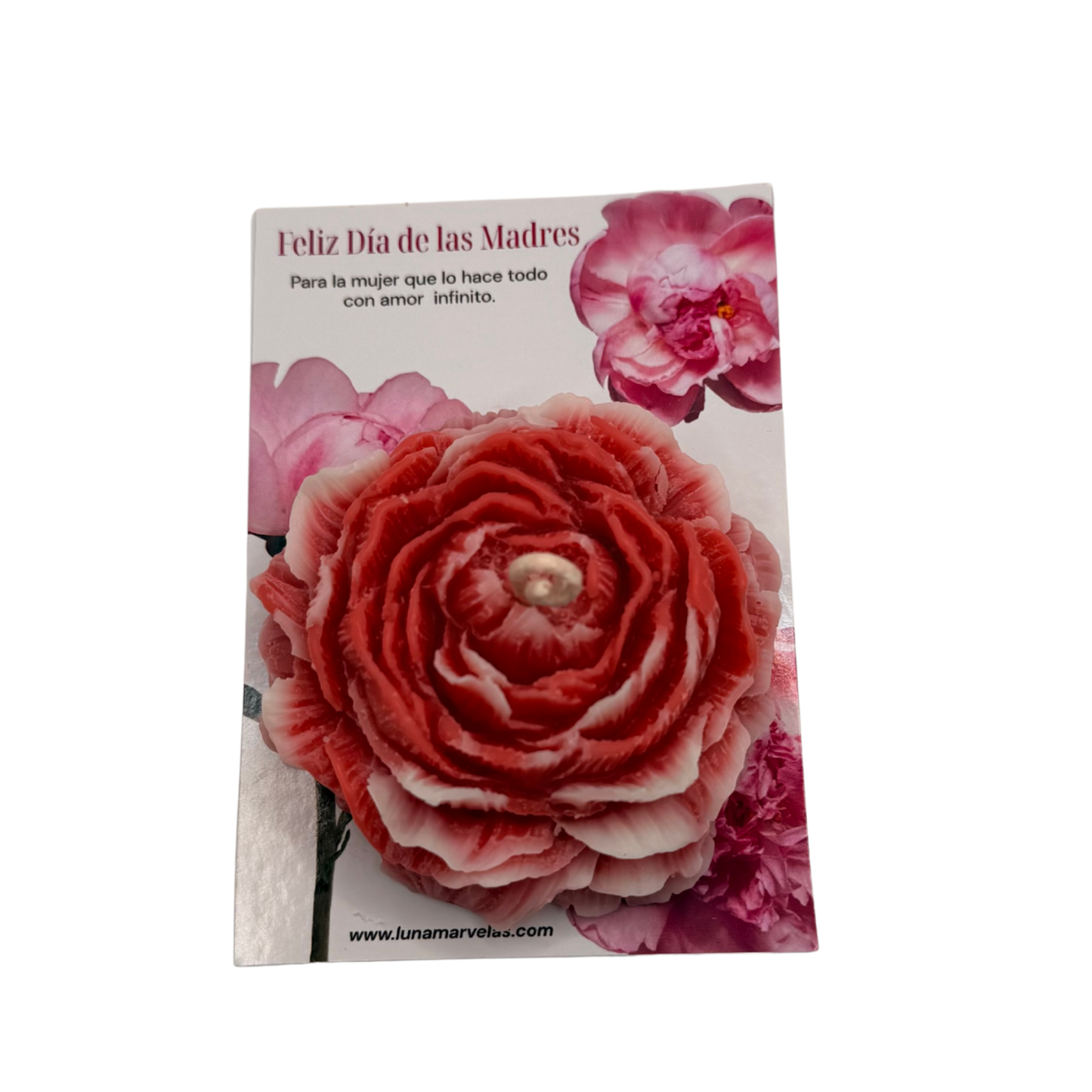 Tarjeta floral madres