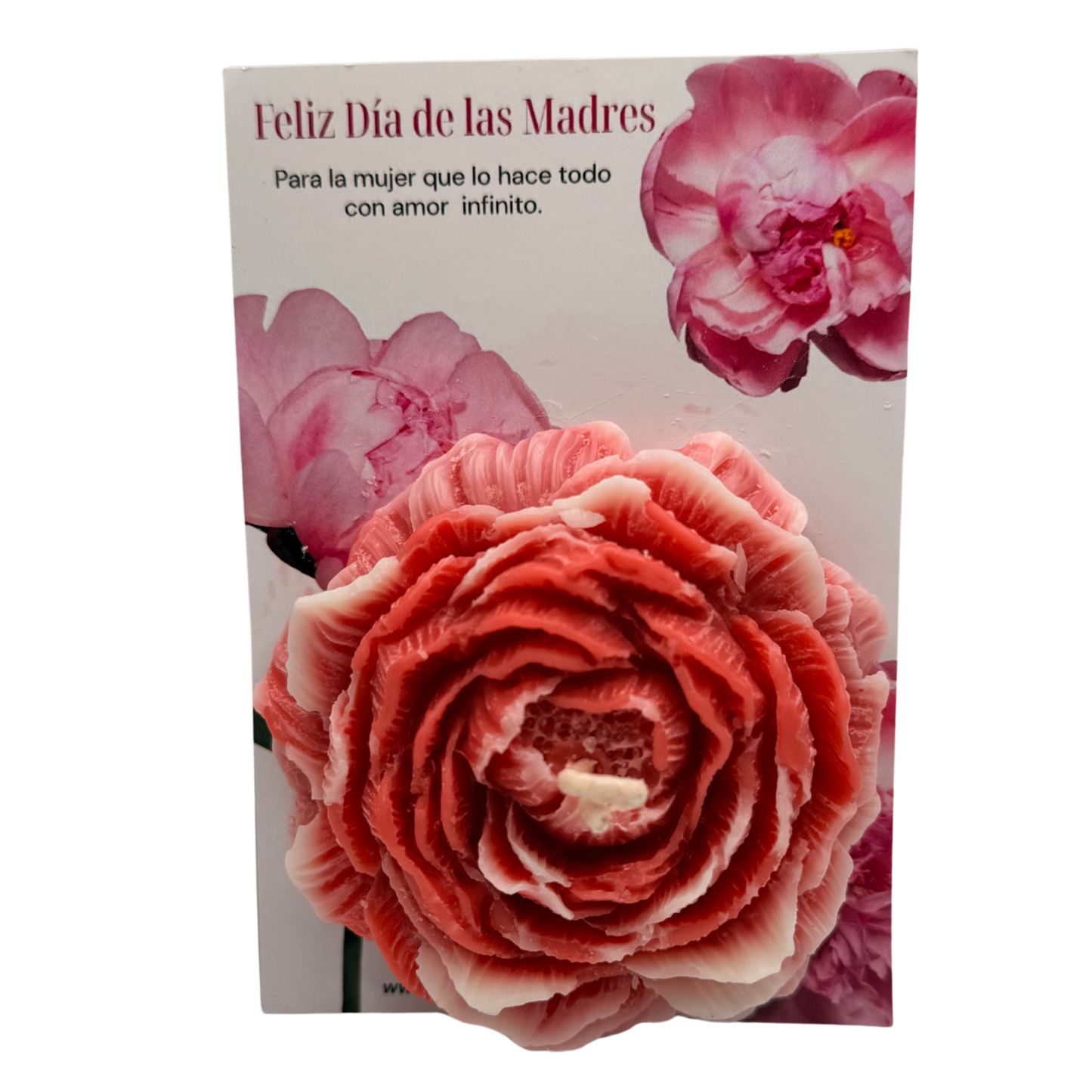 Tarjeta floral madres