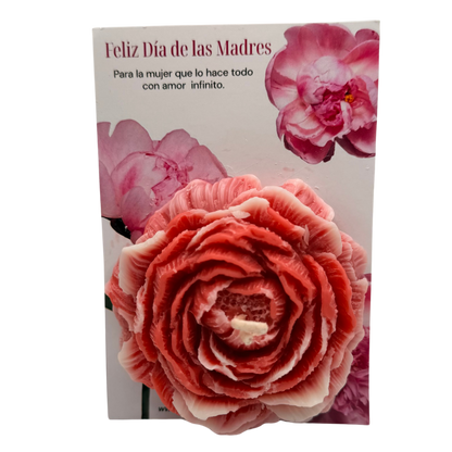 Tarjeta floral madres